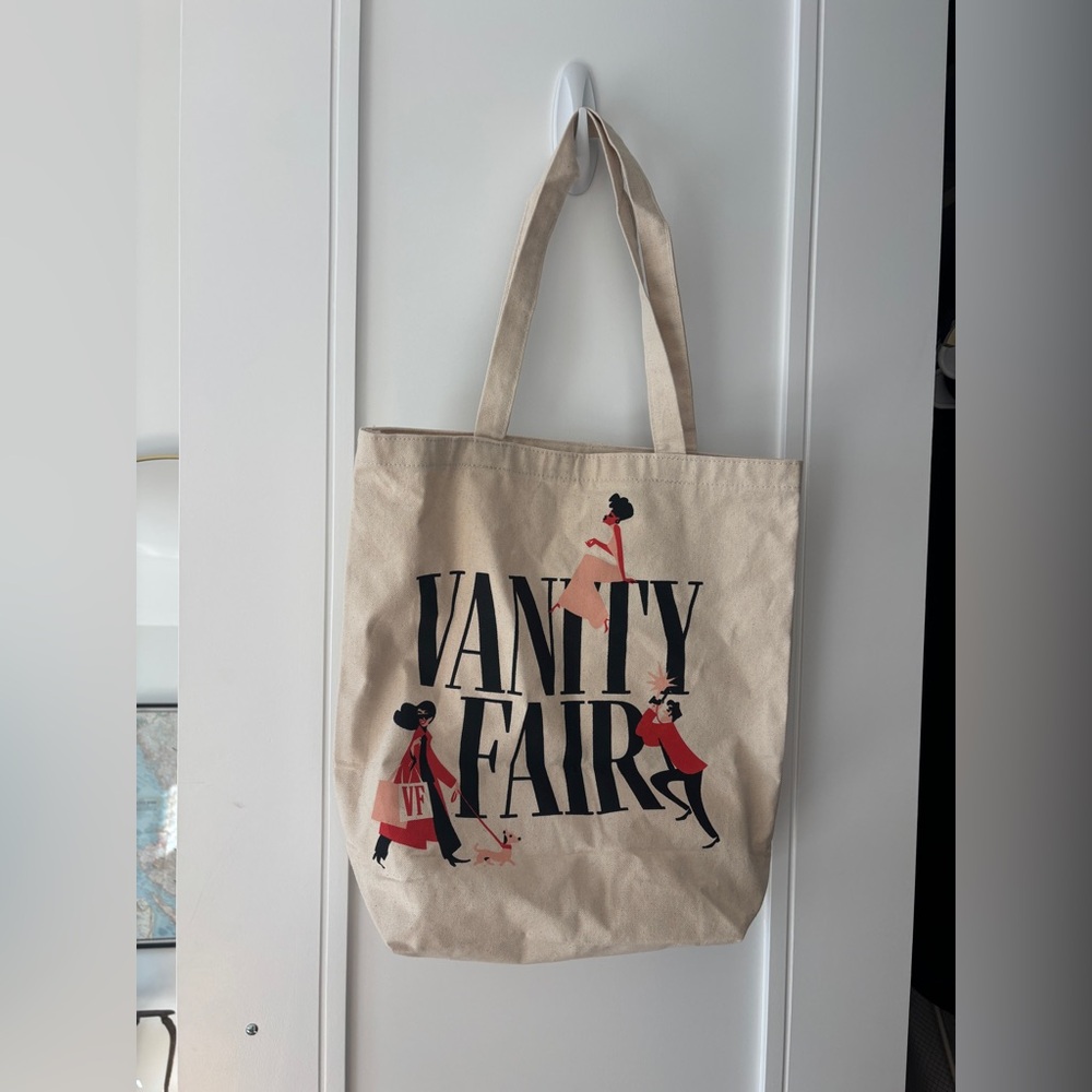 Vanity Fair Magazine Beige Canvas Tote
